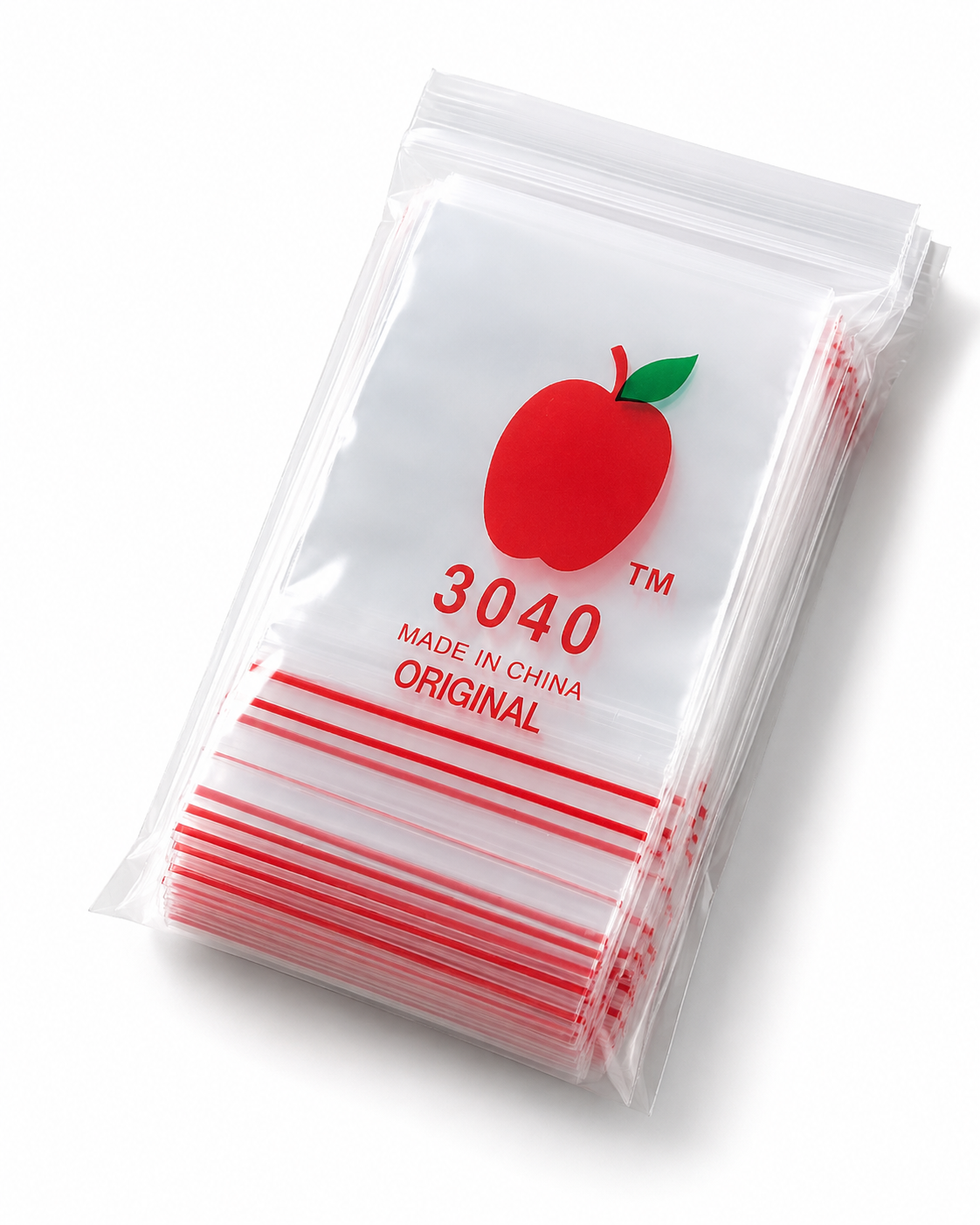 Apple Ziplock Bags 3040