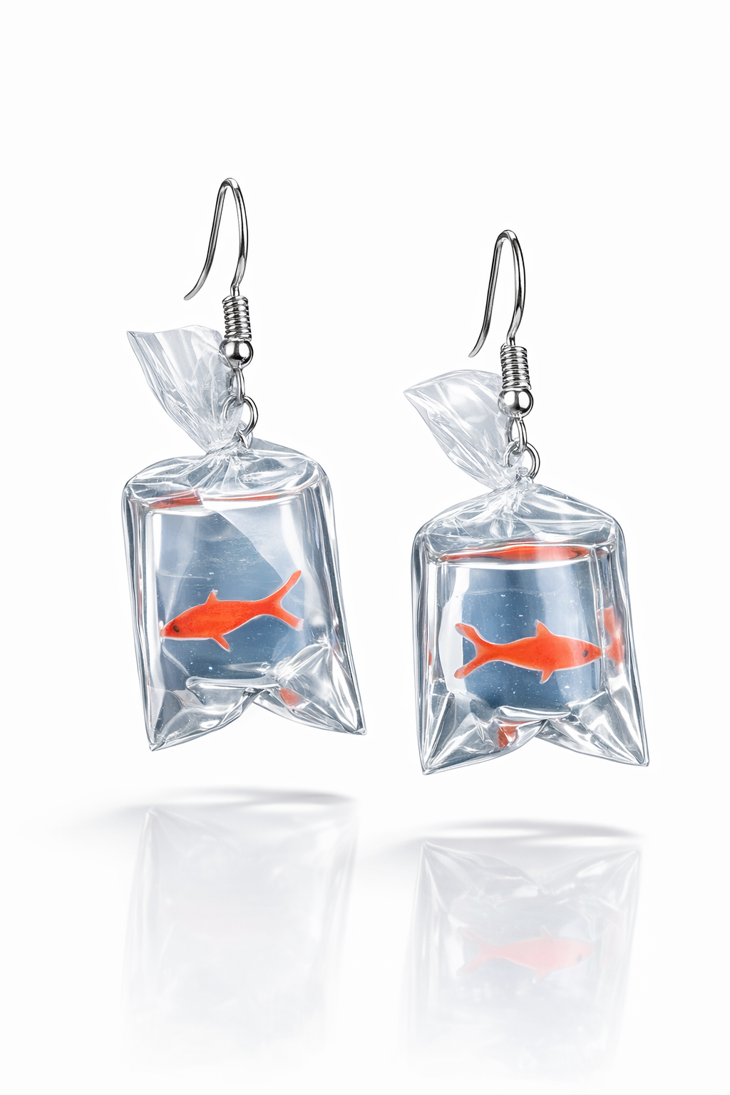 Goldfish Out of Water Earrings