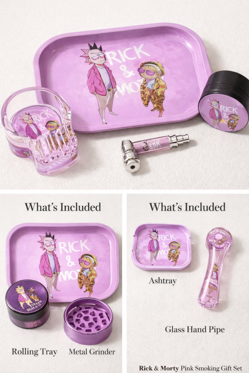 Rick & Morty Purple Tray Gift Set
