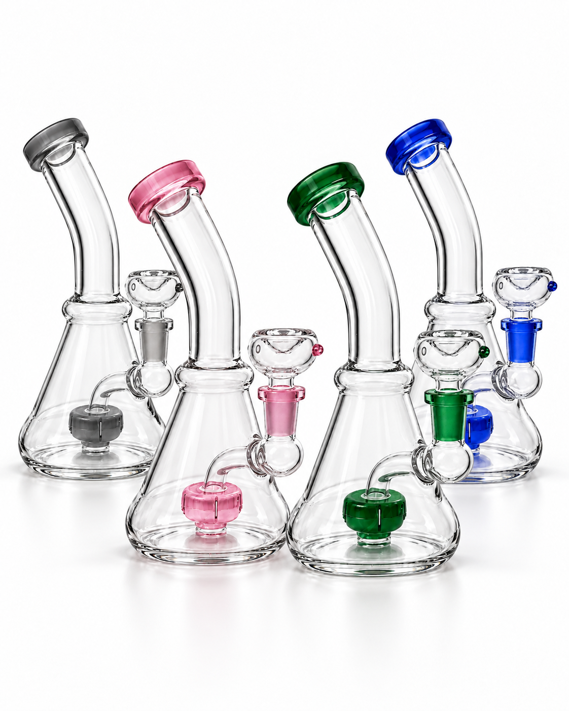 Mini Bent Neck Beaker Bong – 16cm