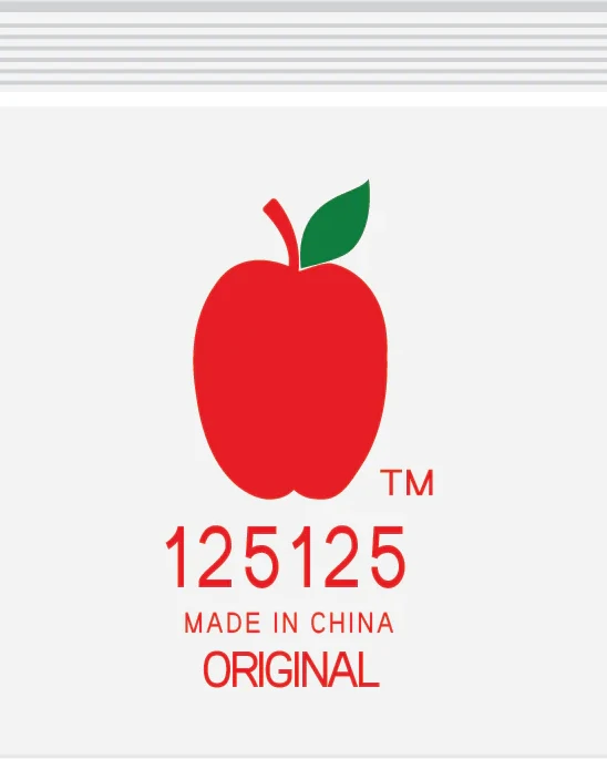 Apple Ziplock Bags 125125