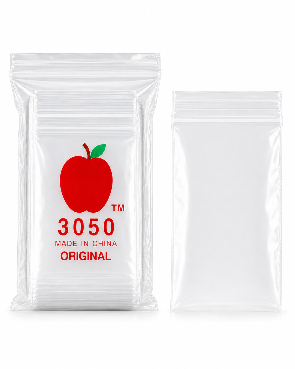 Apple Ziplock Bags 3050