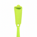 Neon yellow bottle cleaning brush with memory foam head