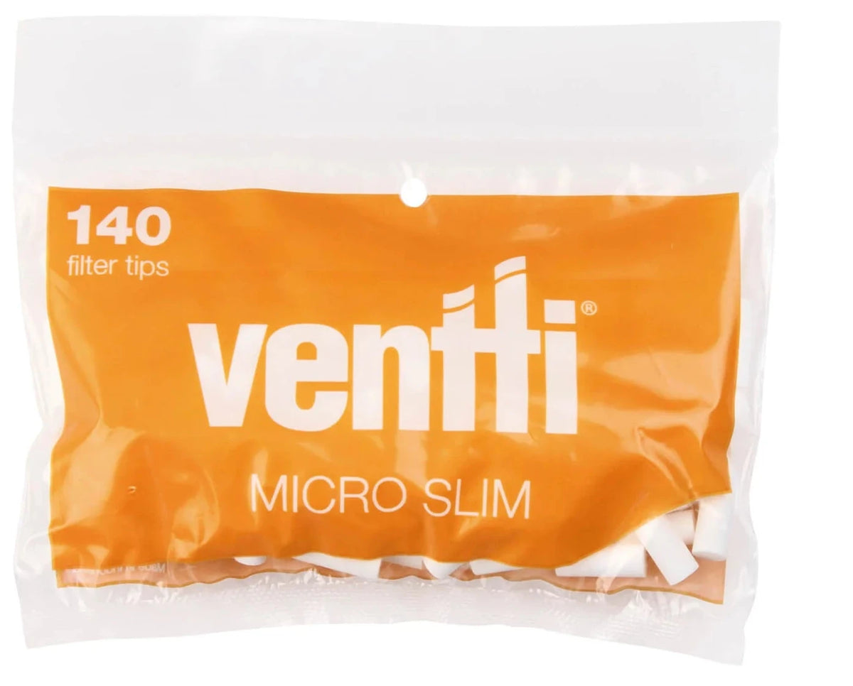 Ventti Micro Slim Filters - 140 Pack